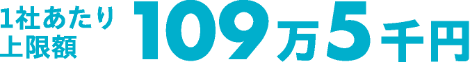 1社あたり上限額 109万5千円